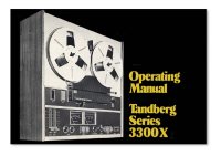 Tandberg 3300 - Owners Manual